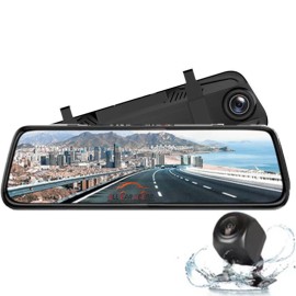 10 Inch Dash Cam Car DVR Rear View Mirror