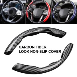 Steering Wheel Cover 2 Pat Carbon Fiber Non-Slip