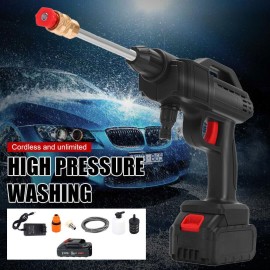 Cordless High Pressure Portable Car Washer Cleaning Spray Water Gun
