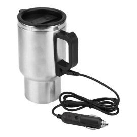 Auto Car Heating Cup Kettle Boiling Stainless Steel Travel Coffee Mug