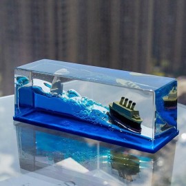 Fluid Drift Bottle Hourglass-Cruise Ship