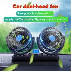 Mini Car Fan Twins On-board Air Cooling