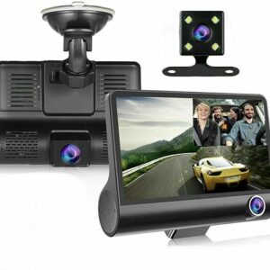 4Inch Dual Lens HD Car DVR Rearview Video Dash Cam